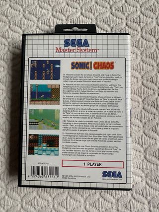 Sonic Chaos Sega Master System