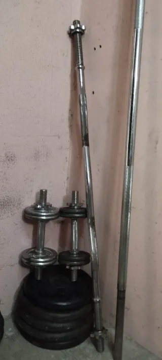 Pack de pesas y barras