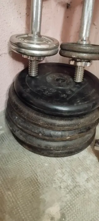 Pack de pesas y barras