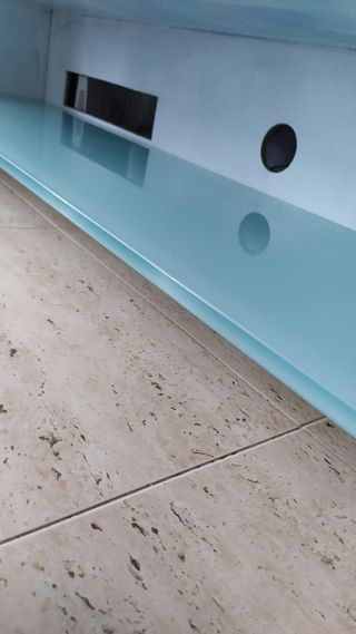 Mueble de comedor cristal y madera