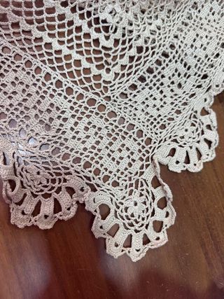 Tovaglia/Copritavolo/Copriletto uncinetto a mano