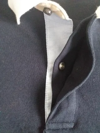 Polo Massimo Dutti Talla M Azul Marino Nuevo