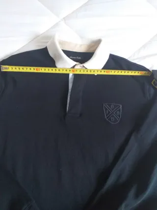Polo Massimo Dutti Talla M Azul Marino Nuevo