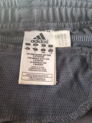 Mallas Adidas grises y naranjas T L