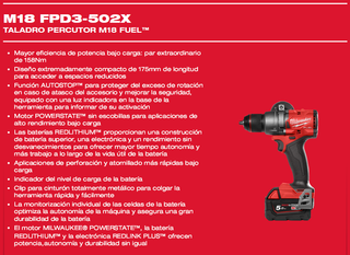 M18 FUEL TALADRO PERCUTOR