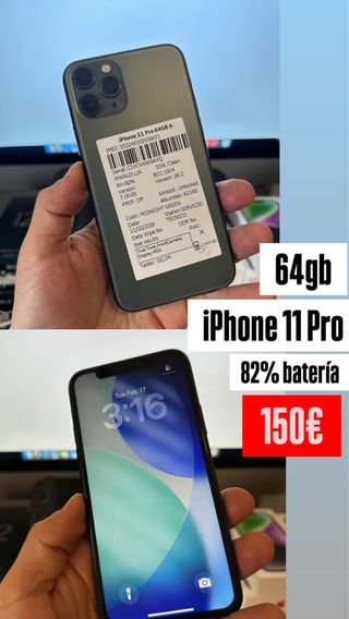 iPhone 11 Pro 64GB Verde - 82% Batteria