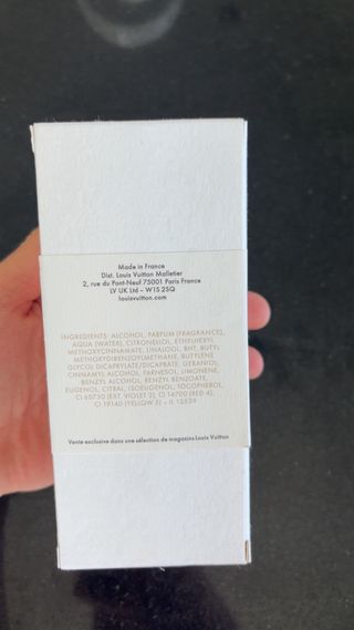 Louis Vuitton Ombre Nomade Perfume Negro Dorado