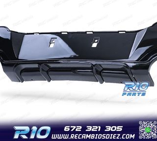 DIFUSOR BMW F20 F21 11-15 LOOK M PERFORMANCE NEGRO BRILLO O-