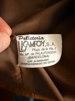 Chaqueta de piel ovino Campoy marrón