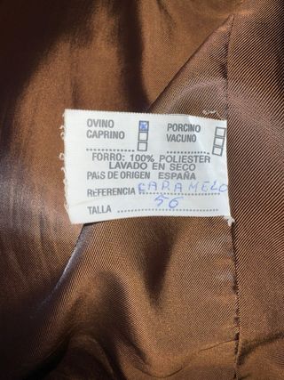 Chaqueta de piel ovino Campoy marrón