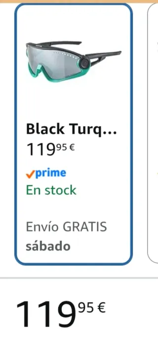 Gafas Deportivas Alpina Negras y Turquesa