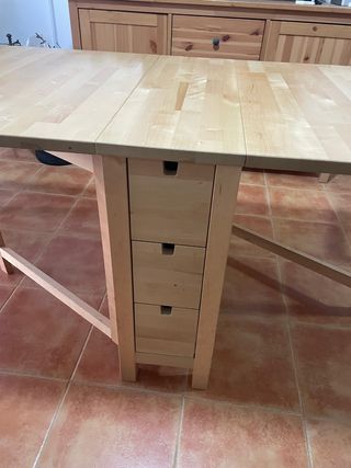 Mesa plegable IKEA madera
