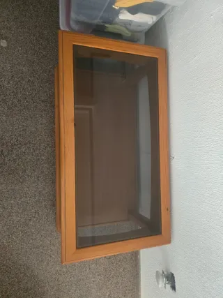 Mesa de centro madera y cristal