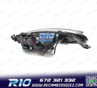 FAROS PEUGEOT 207 06-12 LUZ DIURNA LED NEGRO + MOTOR