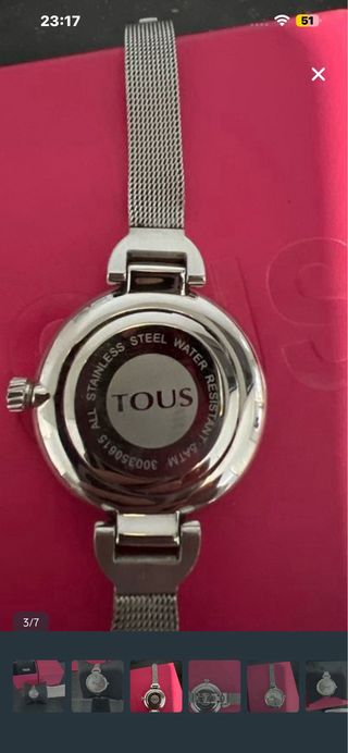 Reloj Tous Oso con Caja Joyero Rosa