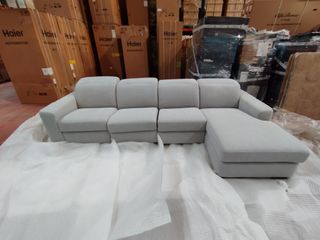 Sofá Natuzzi Gris Chaiselongue