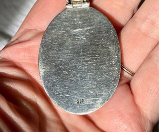 Collar Navajo Plata 950 y Ostra Espinosa