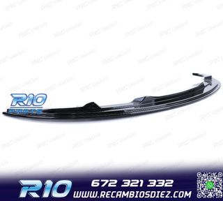 SPOILER LIP BMW E90 E91 08-12 LOOK M NEGRO BRILLO
