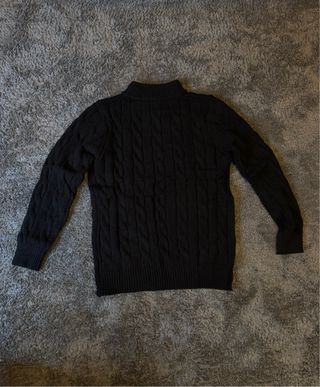 Jersey Polo Ralph Lauren Cremallera Negro