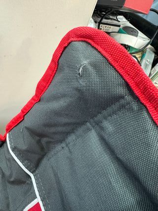 AKTIVE - Sedia a Dondolo Pieghevole da Campeggio, in Acciaio e Poliestere Imbottito, con Cuscino e Tasche Laterali, Include Borsa da Trasporto, Bilanciere, per Giardino o Spiaggia (63046)