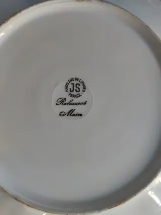 Plato de porcelana Limoges France 25.5cm