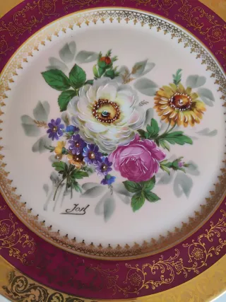 Plato de porcelana Limoges France 25.5cm