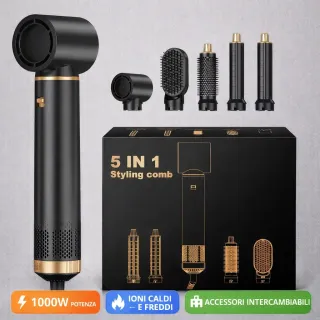 Spazzola Elettrica 5 in 1 Phon Stira Arriccia