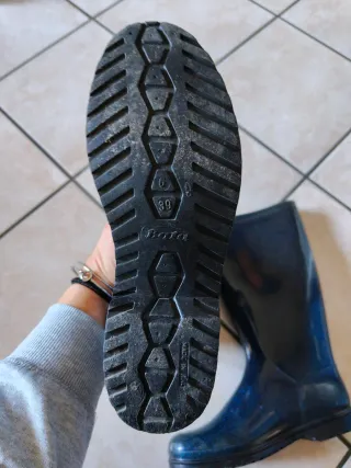 Stivali da pioggia blu glitterati