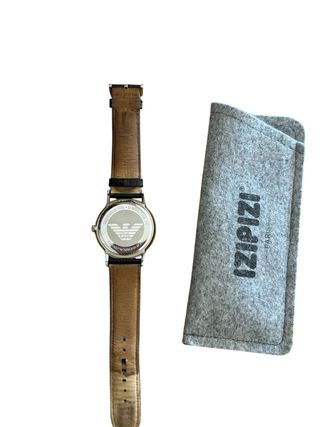 Reloj Emporio Armani Negro y Plateado