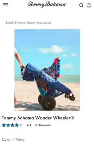 Carro NUEVO de Playa Tommy Bahama