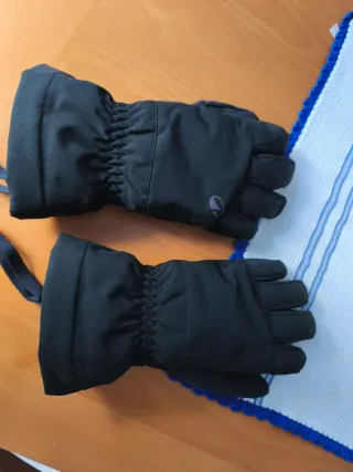 Guantes de esquí negros QUECHUA para 14 años