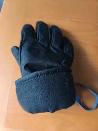 Guantes de esquí negros QUECHUA para 14 años