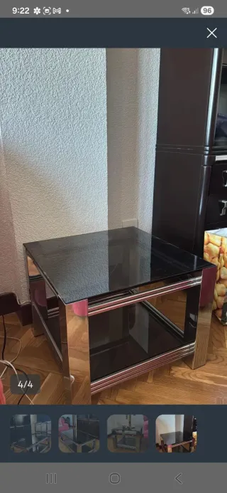 Mueble de salón modular oscuro,mesitas,dormitorios