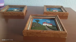 Cuadros pequeños hechos a mano