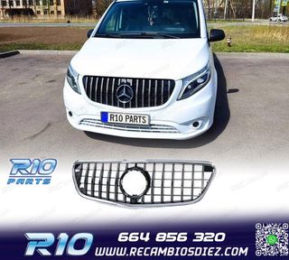 PARRILLA MERCEDES VITO W447 14-19 NEGRO CROMO