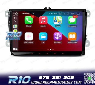 RADIO GPS ANDROID 11 PARA VOLKSWAGEN VW SEAT SKODA HEXA-CORE
