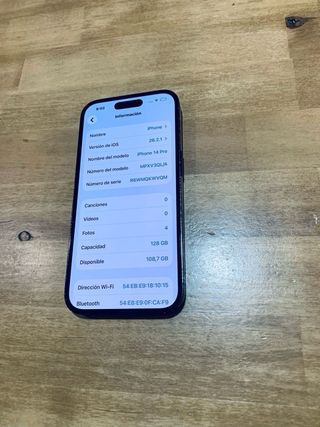 iPhone 14 Pro 128GB Negro/Plateado