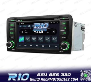RADIO GPS ANDROID 12 AUDI A3 8P 8PA USB GPS TACTIL HD OCTA-C