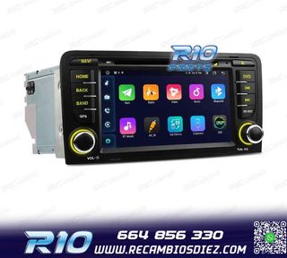 RADIO GPS ANDROID 12 AUDI A3 8P 8PA USB GPS TACTIL HD OCTA-C