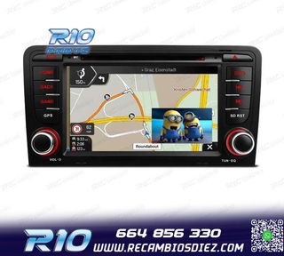 RADIO GPS ANDROID 12 AUDI A3 8P 8PA USB GPS TACTIL HD OCTA-C