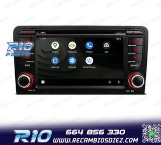 RADIO GPS ANDROID 12 AUDI A3 8P 8PA USB GPS TACTIL HD OCTA-C