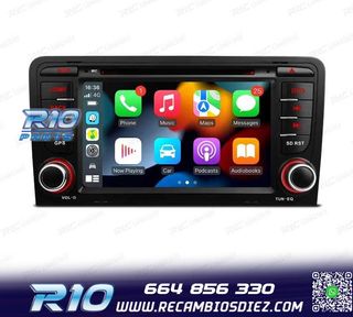 RADIO GPS ANDROID 12 AUDI A3 8P 8PA USB GPS TACTIL HD OCTA-C