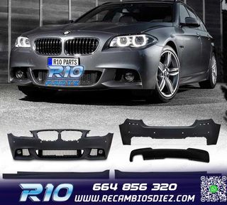 KIT CARROCERIA BMW F11 TOURING LOOK M 10-13 PDC + LAVAFAROS