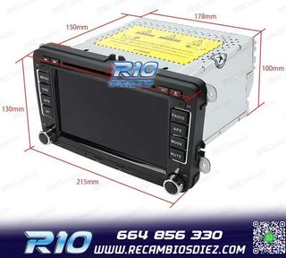 RADIO GPS ANDROID 13 PARA VOLKSWAGEN VW SEAT SKODA TOURAN 7"