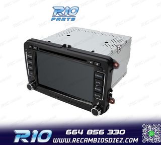 RADIO GPS ANDROID 13 PARA VOLKSWAGEN VW SEAT SKODA TOURAN 7"