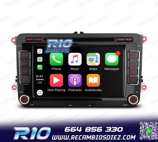 RADIO GPS ANDROID 13 PARA VOLKSWAGEN VW SEAT SKODA TOURAN 7"