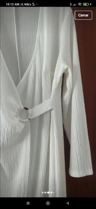 Vestido Shein Talla Única Blanco