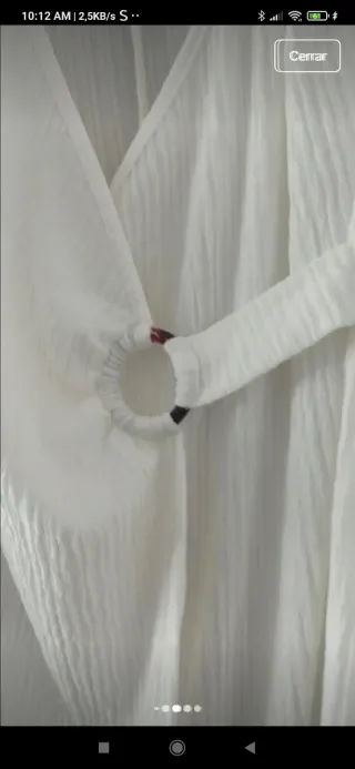 Vestido Shein Talla Única Blanco