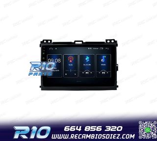 RADIO GPS ANDROID 12 PARA TOYOTA LAND CRUISER 02-09