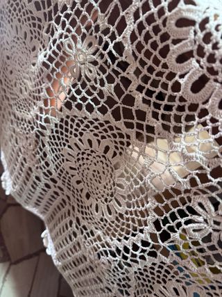 Tovaglia/Copritavolo/Copriletto Uncinetto